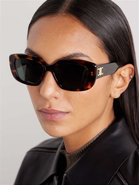 celine triomphe sunglasses 10|TRIOMPHE XL 01 SUNGLASSES IN ACETATE .